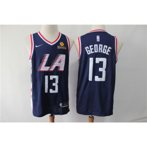 NBA Clippers 13 Paul George Navy City Edition Swingman Nike Men Jersey With Logo NBA Clippers 13 Paul George Navy City Edition Swingman Nike Men Jersey With Logo