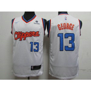 NBA Clippers 13 Paul George White City Edition Nike Men Jersey 1 NBA Clippers 13 Paul George White City Edition Nike Men Jersey 1