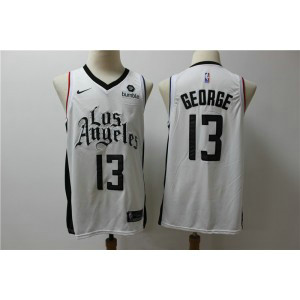 NBA Clippers 13 Paul George White City Edition Nike Men Jersey NBA Clippers 13 Paul George White City Edition Nike Men Jersey