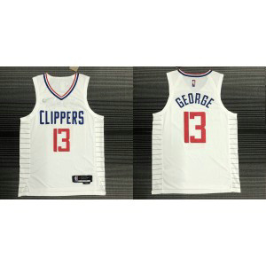 NBA Clippers 13 Paul George White New AU Style Men Jersey NBA Clippers 13 Paul George White New AU Style Men Jersey