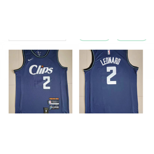 NBA Clippers 2 Kawhi Leonard 2024 City Blue Nike Men Jersey NBA Clippers 2 Kawhi Leonard 2024 City Blue Nike Men Jersey