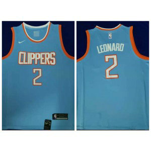 NBA Clippers 2 Kawhi Leonard Light Blue Nike Men Jersey 1 NBA Clippers 2 Kawhi Leonard Light Blue Nike Men Jersey 1