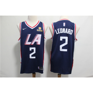 NBA Clippers 2 Kawhi Leonard Navy City Edition Swingman Nike Men Jersey With Logo NBA Clippers 2 Kawhi Leonard Navy City Edition Swingman Nike Men Jersey With Logo