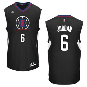 NBA Clippers 6 DeAndre Jordan Black Alternate Men Jersey NBA Clippers 6 DeAndre Jordan Black Alternate Men Jersey