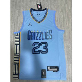 NBA Grizzlies 23 Rose 2023 New Blue Jordan Men Jersey