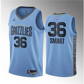 NBA Grizzlies 36 Marcus Smart Blue 2023 Draft Statement Edition Jordan Men Jersey NBA Grizzlies 36 Marcus Smart Blue 2023 Draft Statement Edition Jordan Men Jersey