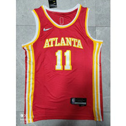 NBA Hawks 11 Trae Young Red 75th Anniversary Men Jersey NBA Hawks 11 Trae Young Red 75th Anniversary Men Jersey