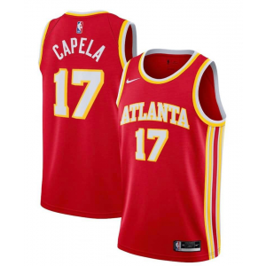 NBA Hawks 17 Clint Capela Red Nike Men Jersey NBA Hawks 17 Clint Capela Red Nike Men Jersey