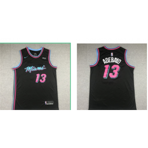 NBA Heat 13 Bam Adebayo City Edition Black Men Jersey NBA Heat 13 Bam Adebayo City Edition Black Men Jersey