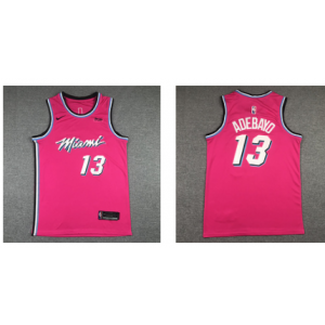 NBA Heat 13 Bam Adebayo City Edition Pink Men Jersey NBA Heat 13 Bam Adebayo City Edition Pink Men Jersey