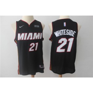 NBA Heat 21 Hassan Whiteside Black Nike Authentic Men Jersey NBA Heat 21 Hassan Whiteside Black Nike Authentic Men Jersey