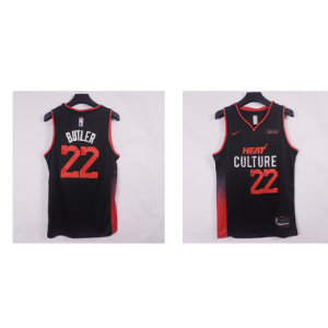 NBA Heat 22 Jimmy Butler Black 2023-24 City Nike Men Jersey