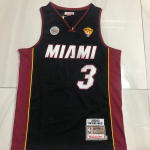 NBA Heat 3 Dwyane Wade Black Hardwood Classics Men Jersey NBA Heat 3 Dwyane Wade Black Hardwood Classics Men Jersey