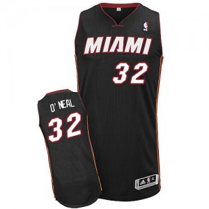NBA Heat 32 Shaquille O'Neal Black Throwback Men Jersey NBA Heat 32 Shaquille O'Neal Black Throwback Men Jersey