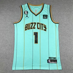 NBA Hornets 1 LaMelo Ball Green 2022-23 New Men Jersey