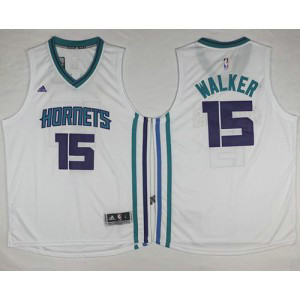 NBA Hornets 15 Kemba Walker White Revolution 30 Men Jersey NBA Hornets 15 Kemba Walker White Revolution 30 Men Jersey