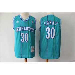 NBA Hornets 30 Dell Curry Light Blue Throwback Men Jersey NBA Hornets 30 Dell Curry Light Blue Throwback Men Jersey