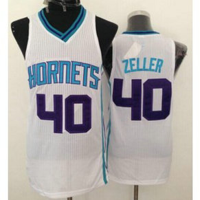 NBA Hornets 40 Cody Zeller White Revolution 30 Men Jersey NBA Hornets 40 Cody Zeller White Revolution 30 Men Jersey