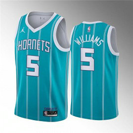 NBA Hornets 5 Mark Williams Blue 2022 Draft Basketball Jordan Men Jersey NBA Hornets 5 Mark Williams Blue 2022 Draft Basketball Jordan Men Jersey