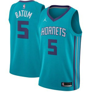 NBA Hornets 5 Nicolas Batum Jordan Brand Teal Men Jersey NBA Hornets 5 Nicolas Batum Jordan Brand Teal Men Jersey