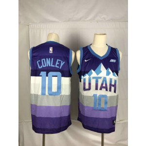 NBA Jazz 10 Mike Conley Purple City Edition Nike Men Jersey NBA Jazz 10 Mike Conley Purple City Edition Nike Men Jersey