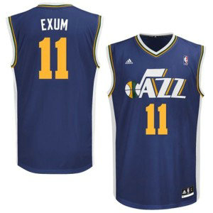 NBA Jazz 11 Dante Exum 2014 Draft Pick Navy Blue Men Jersey NBA Jazz 11 Dante Exum 2014 Draft Pick Navy Blue Men Jersey