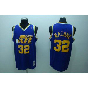 NBA Jazz 32 Karl Malone Blue Throwback Men Jersey 1 NBA Jazz 32 Karl Malone Blue Throwback Men Jersey 1