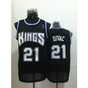 NBA Kings 21 Vlade Divac Black Throwback Men Jersey NBA Kings 21 Vlade Divac Black Throwback Men Jersey