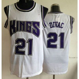 NBA Kings 21 Vlade Divac White Throwback Men Jersey NBA Kings 21 Vlade Divac White Throwback Men Jersey
