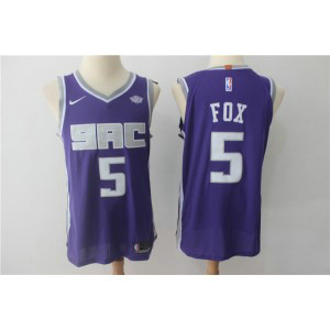 NBA Kings 5 De'Aaron Fox Purple Nike Authentic Men Jersey NBA Kings 5 De'Aaron Fox Purple Nike Authentic Men Jersey