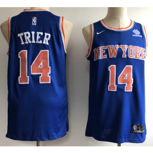 NBA Knicks 14 Allonzo Trier Blue Nike Swingman Men Jersey NBA Knicks 14 Allonzo Trier Blue Nike Swingman Men Jersey