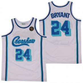 NBA LA Lakers Concept Crenshaw 24 Kobe Bryant White KB Patch Men Jersey NBA LA Lakers Concept Crenshaw 24 Kobe Bryant White KB Patch Men Jersey
