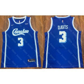 NBA LA Lakers Concept Crenshaw 3 Anthony Davis Blue Men Jersey NBA LA Lakers Concept Crenshaw 3 Anthony Davis Blue Men Jersey