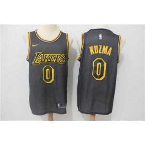 NBA Lakers 0 Kyle Kuzma Black City Edition Nike Men Jersey NBA Lakers 0 Kyle Kuzma Black City Edition Nike Men Jersey