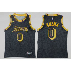 NBA Lakers 0 Kyle Kuzma Black Swingman Nike Men Jersey NBA Lakers 0 Kyle Kuzma Black Swingman Nike Men Jersey