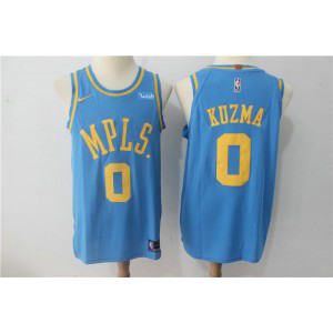 NBA Lakers 0 Kyle Kuzma Light Blue Nike Throwback Men Jersey NBA Lakers 0 Kyle Kuzma Light Blue Nike Throwback Men Jersey