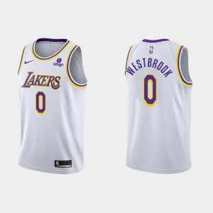 NBA Lakers 0 Russell Westbrook White 2021-21 New Season Nike Men Jersey NBA Lakers 0 Russell Westbrook White 2021-21 New Season Nike Men Jersey