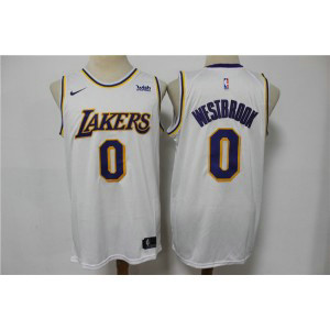 NBA Lakers 0 Russell Westbrook White Nike Men Jersey NBA Lakers 0 Russell Westbrook White Nike Men Jersey