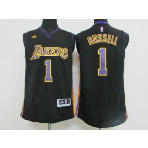 NBA Lakers 1 D'Angelo Russell BLACK Men Jersey NBA Lakers 1 D'Angelo Russell BLACK Men Jersey