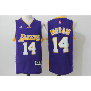 NBA Lakers 14 Brandon Ingram Purple Men Jersey NBA Lakers 14 Brandon Ingram Purple Men Jersey
