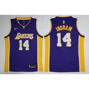 NBA Lakers 14 Brandon Ingram Purple Nike Men Jersey NBA Lakers 14 Brandon Ingram Purple Nike Men Jersey