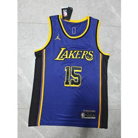 NBA Lakers 15 Austin Reaves Purple Jordan Men Jersey NBA Lakers 15 Austin Reaves Purple Jordan Men Jersey