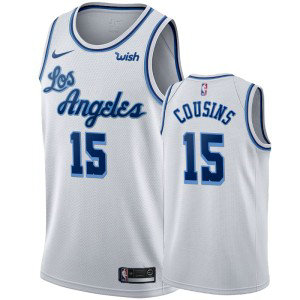 NBA Lakers 15 DeMarcus Cousins White Classic Nike Men Jersey NBA Lakers 15 DeMarcus Cousins White Classic Nike Men Jersey