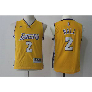 NBA Lakers 2 Lonzo Ball Gold Youth Jersey NBA Lakers 2 Lonzo Ball Gold Youth Jersey