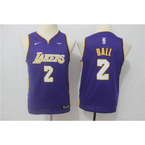 NBA Lakers 2 Lonzo Ball Purple Nike Swingman Youth Jersey NBA Lakers 2 Lonzo Ball Purple Nike Swingman Youth Jersey