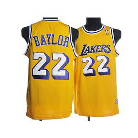 NBA Lakers 22 Elgin Baylor Yellow Throwback Men Jersey NBA Lakers 22 Elgin Baylor Yellow Throwback Men Jersey