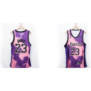 NBA Lakers 23 James Purple Fashion Men Jersey NBA Lakers 23 James Purple Fashion Men Jersey