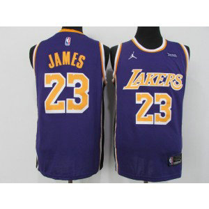 NBA Lakers 23 James Purple Jordan Brand Men Jersey NBA Lakers 23 James Purple Jordan Brand Men Jersey