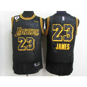 NBA Lakers 23 Lebron James Black Mamba 2 Heart Gigi Patch Nike Men Jersey NBA Lakers 23 Lebron James Black Mamba 2 Heart Gigi Patch Nike Men Jersey