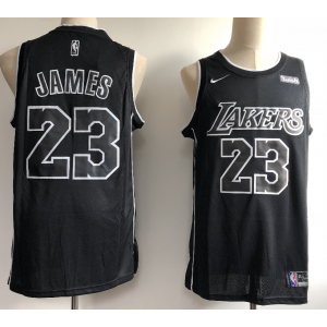 NBA Lakers 23 Lebron James Black Nike Men Jersey 1 NBA Lakers 23 Lebron James Black Nike Men Jersey 1